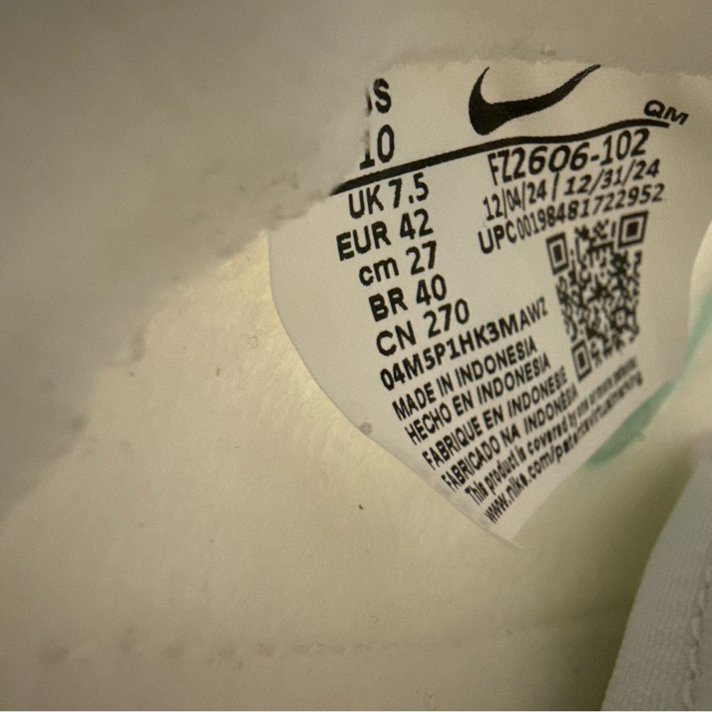 NEW Nike Court Legacy Lift Women’s Size 10 - White/Mint (No Box) - Picture 12 of 12